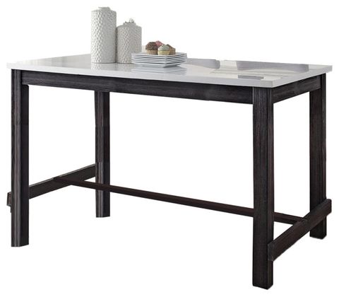 Discover the Enduring Charm of Rectangular Counter Height Tables in White/Weathered Espresso